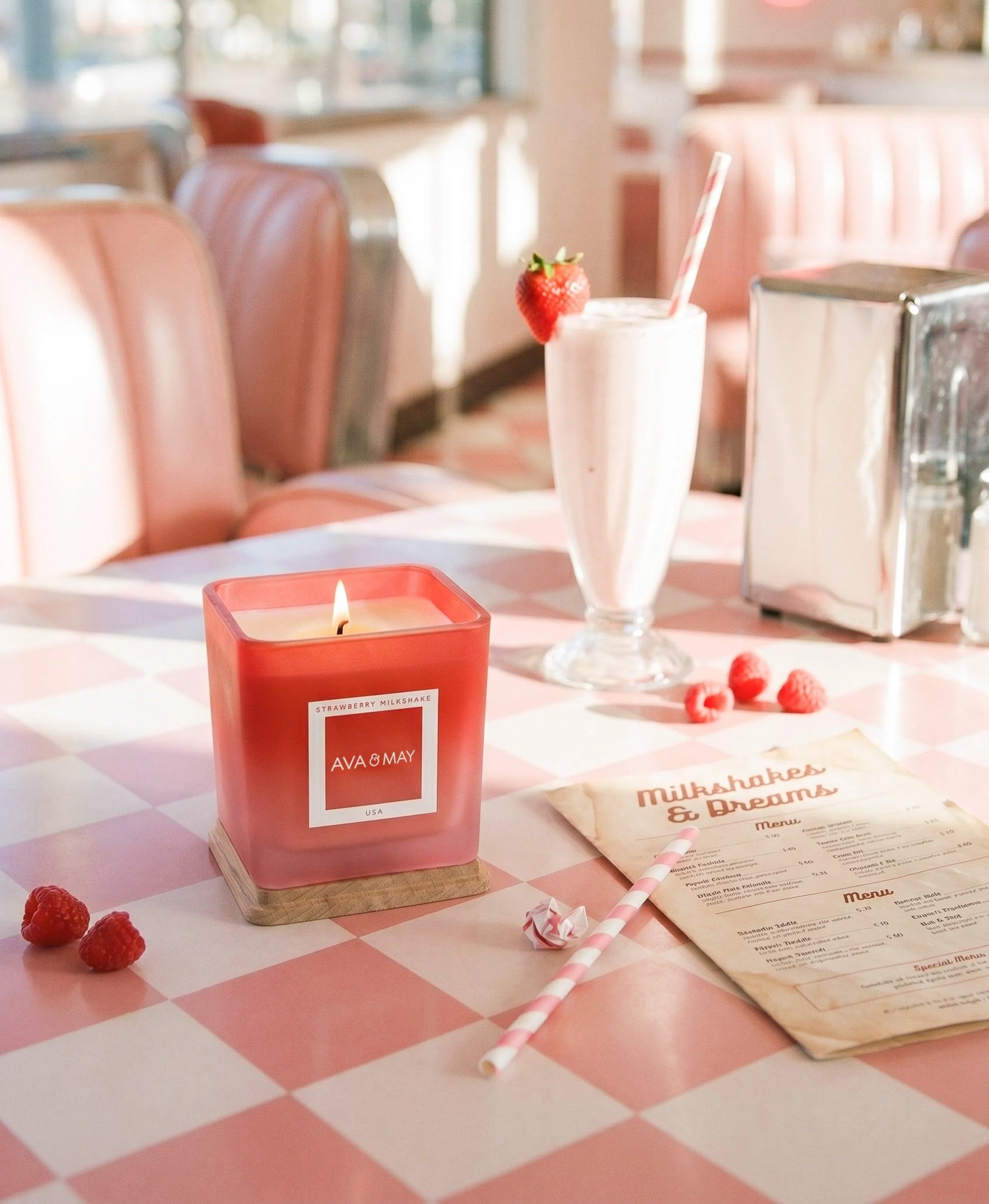 Strawberry Milkshake Duftkerze - Image 7