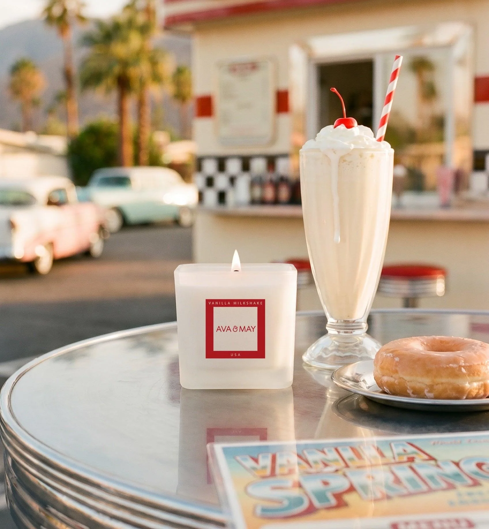 Vanilla Milkshake Duftkerze - Image 4